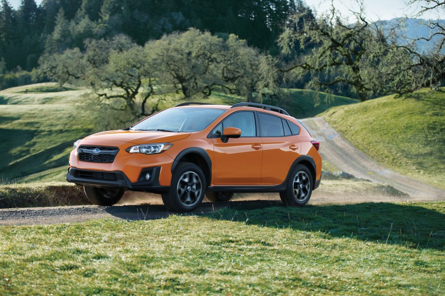 2019 Subaru Crosstrekdriving on curvy country roads