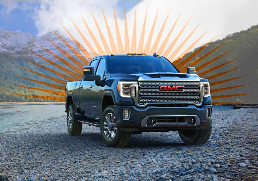 2020 GMC Sierra 2500 HD parked in gravel