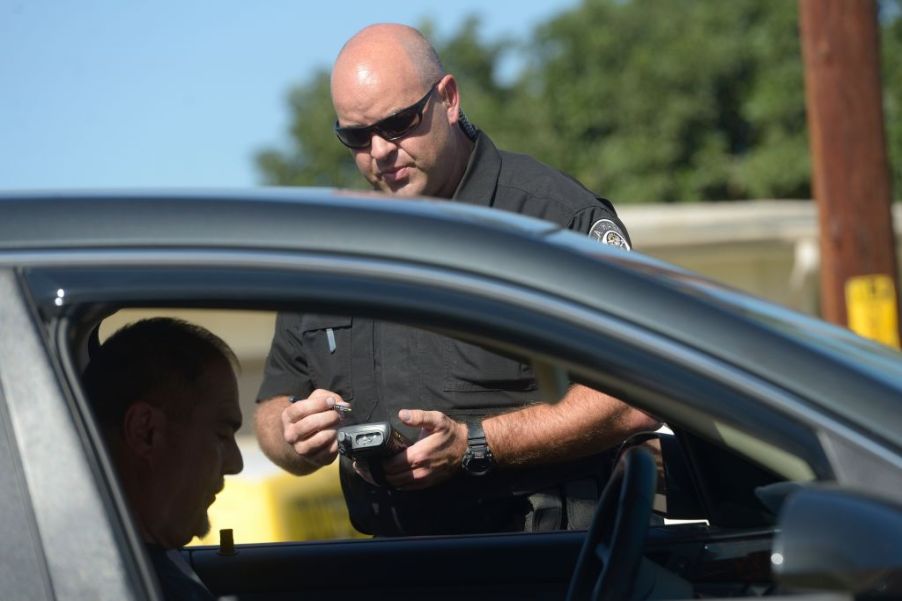 Officer issuing citation