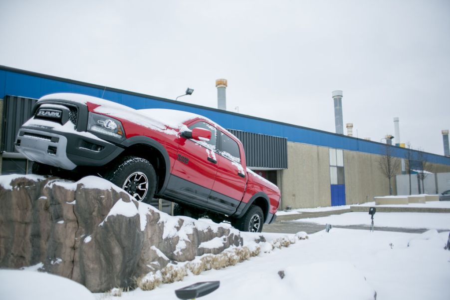 A Dodge Ram 1500 pickup truck