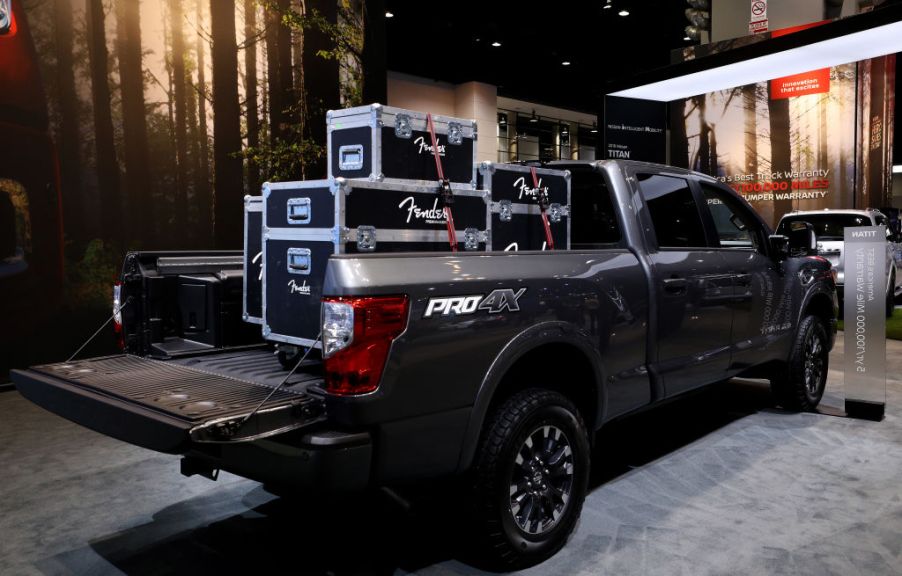 2019 Nissan Titan XD Pro 4X is on display at the 111th Annual Chicago Auto Show