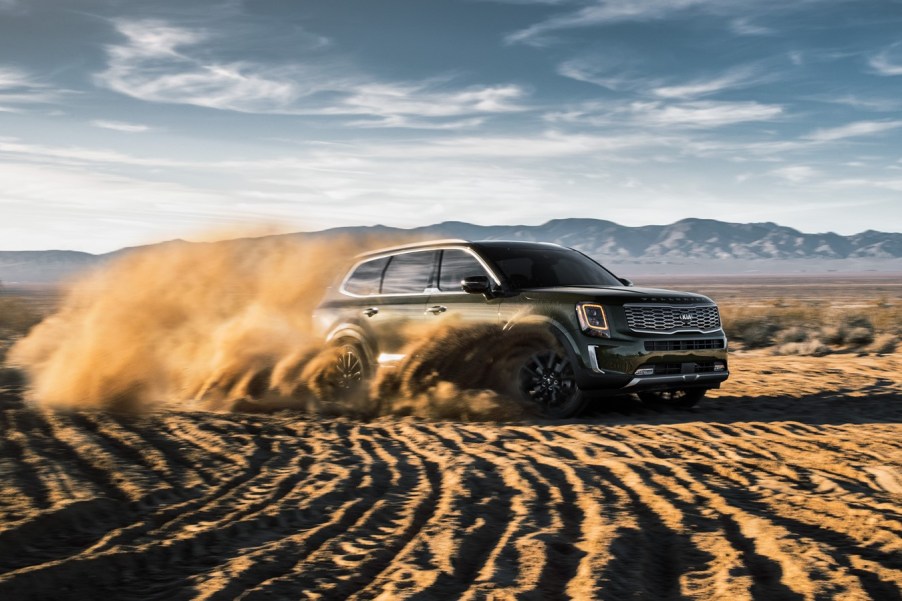 2020 Kia Telluride off-roading in sand