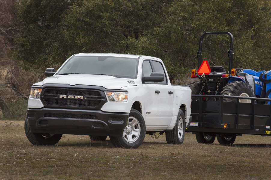 2020 Ram 1500 Tradesman hauling equipment