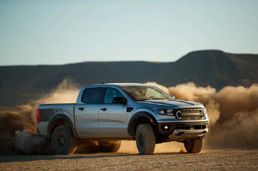 Ford Ranger Off-Roading in the desert shows one benefit of an all-wheel-drive powertrain