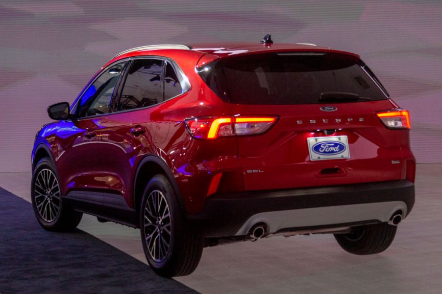 The 2020 Ford Escape plug-in hybrid on display at AutoMobility LA