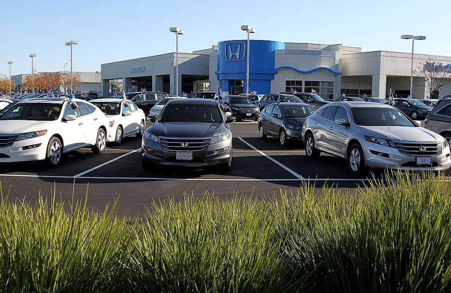 Honda vehicles for sale at a dealership