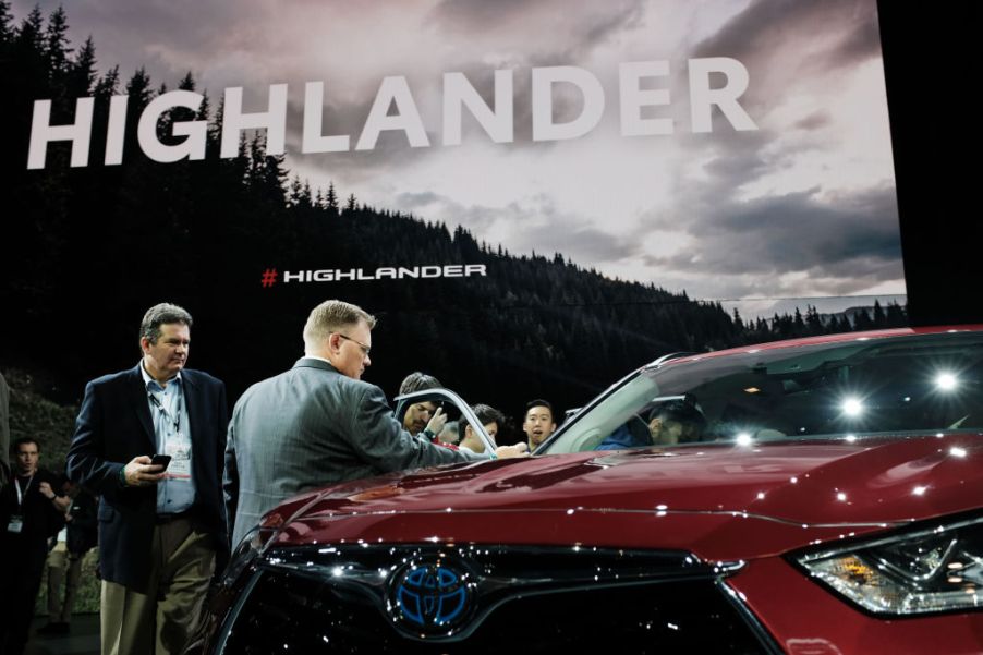 The 2020 Toyota Highlander at the New York International Auto Show