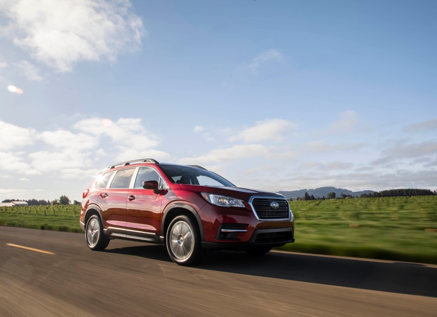 2020 Subaru Ascent driving down road