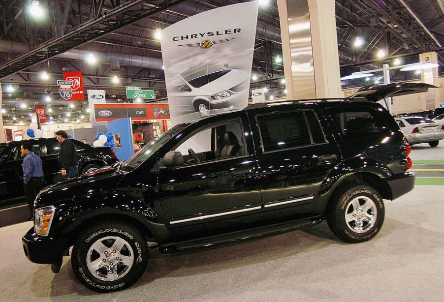 A 2004 Dodge Durango at an auto show