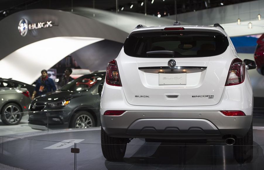 The Buick Encore compact SUV is seen during the 2017 North American International Auto Show