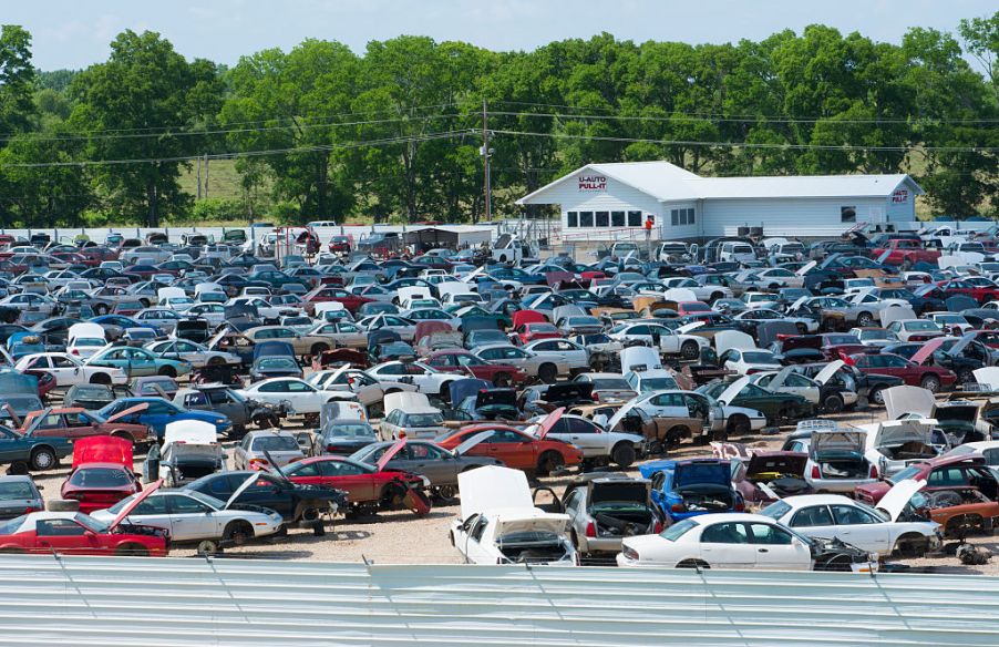 Cars at a Salvage Yard in Louisiana