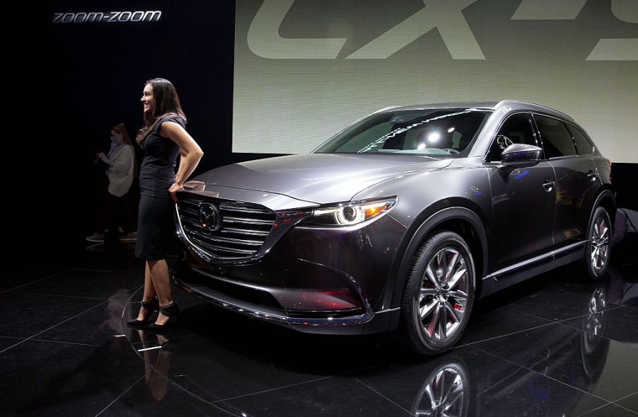 Mazda CX-9 at the Los Angeles Auto Show at the Los Angeles Convention Center