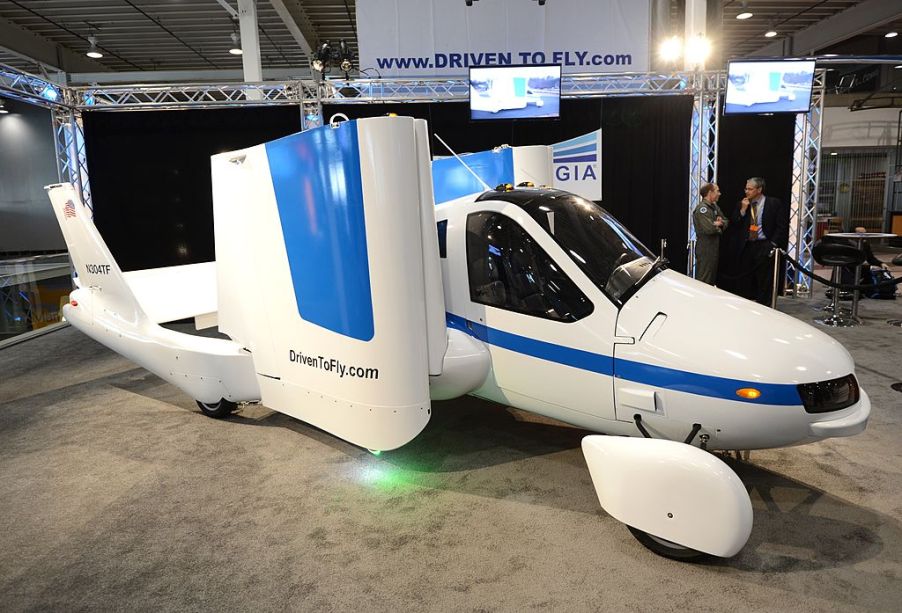 Terrafugia Flying Car With Its Wings Folded