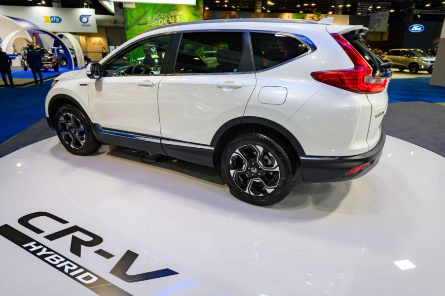 The Honda CR-V Hybrid on display