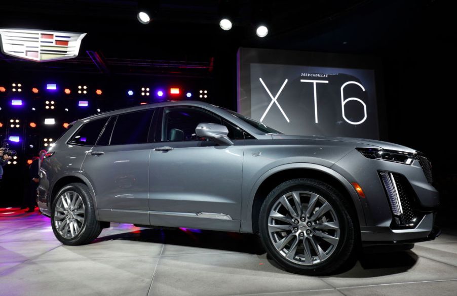 The General Motors Cadillac XT6 three-row crossover SUV is revealed at the Garden Theater