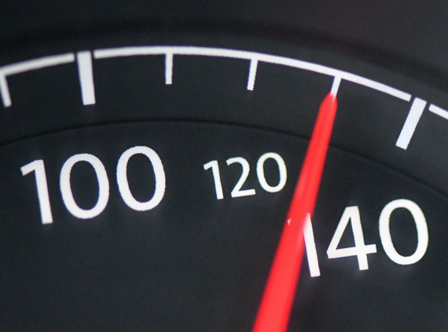 A Speedometer Reading 130