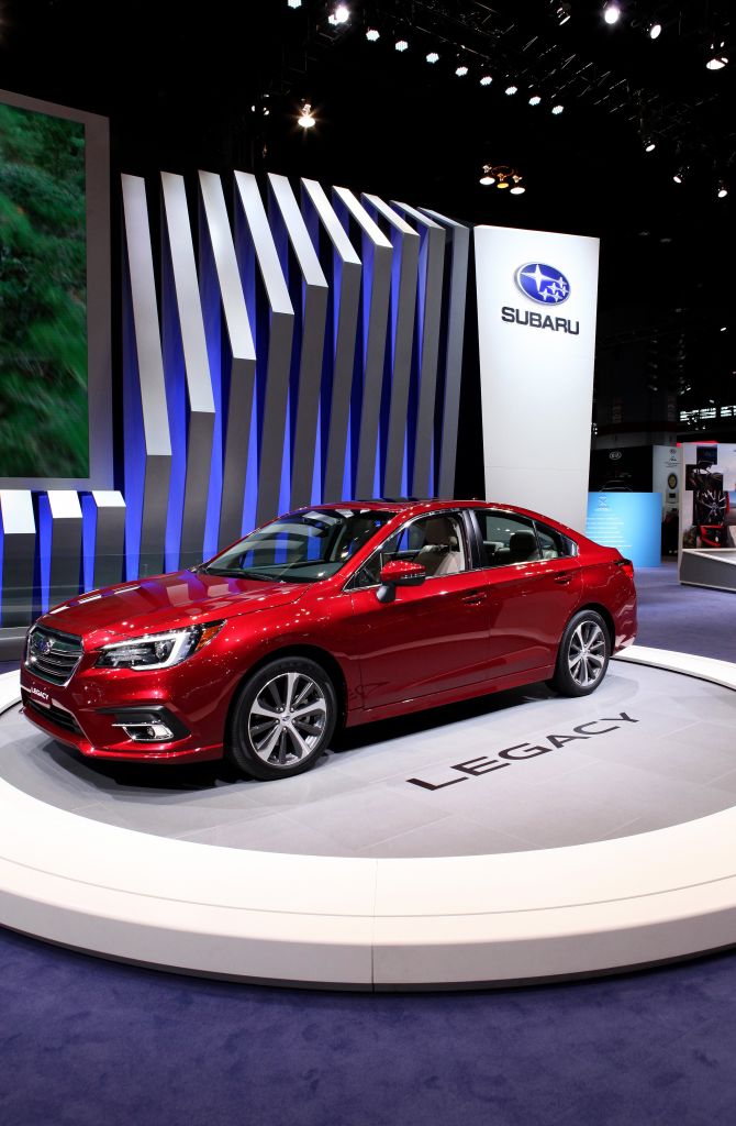 2018 Subaru Legacy is on display at the 109th Annual Chicago Auto Show