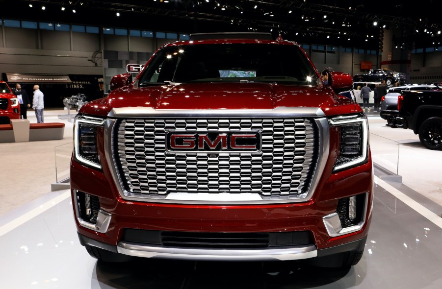 2021 GMC Yukon Denali is on display at the 112th Annual Chicago Auto Show at McCormick Place