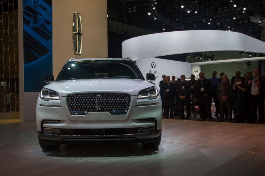 The new Lincoln Aviator is shown at the auto trade show, AutoMobility LA