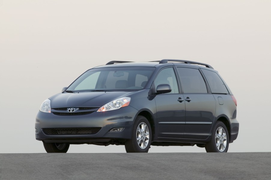 gray third gen Toyota Sienna