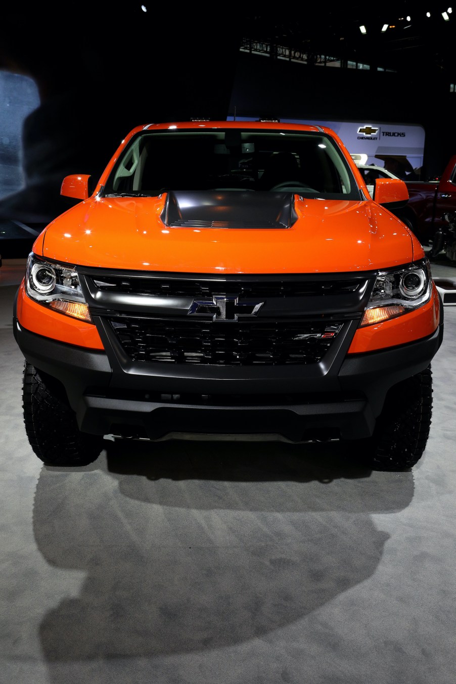 2020 Chevrolet Colorado is on display at the 112th Annual Chicago Auto Show at McCormick Place