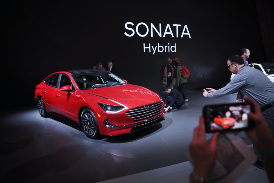 Hyundai shows off the 2020 Sonata Hybrid at the Chicago Auto Show