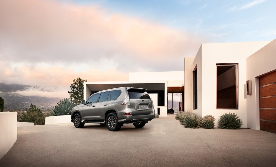 2020 Lexus GX parked in front of a house