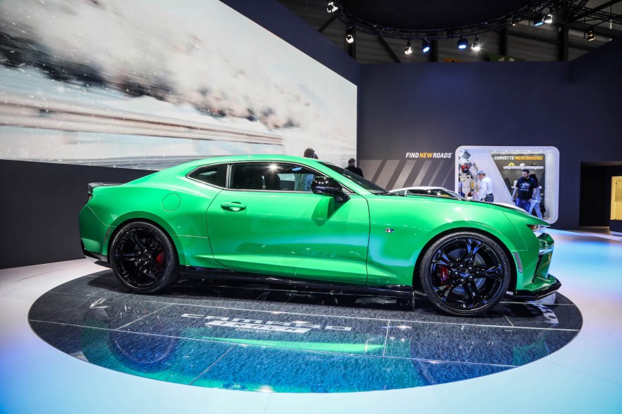 Chevrolet Camaro Track Concept on display during the second press day of the Geneva Motor Show