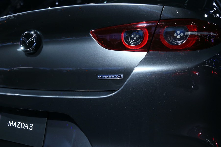 A general view of the all-new Mazda3 is seen during the L.A. Auto Show