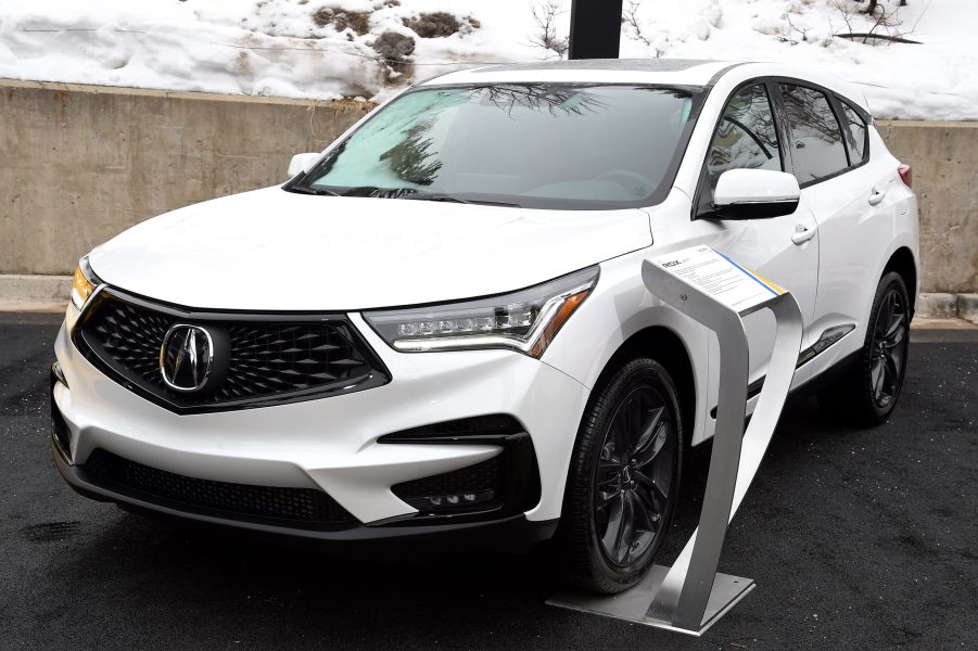 An Acura RDX on display at a film festival