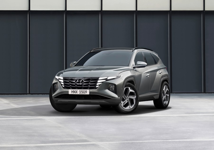 2022 Hyundai Tucson parked in grey