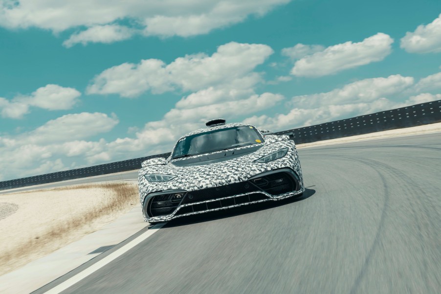 Mercedes-AMG Project ONE testing on the track