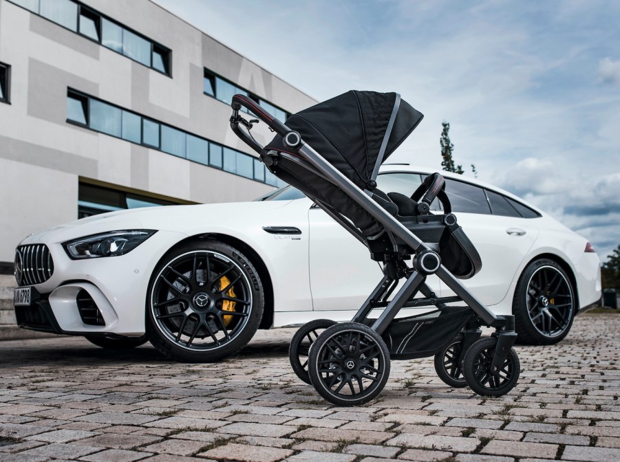 The Mercedes-AMG and Hartan stroller brand collaborated on a new limited edition stroller collection.