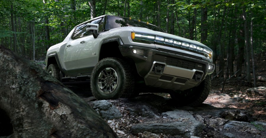 The GMC Hummer EV is an all-electric pickup truck.