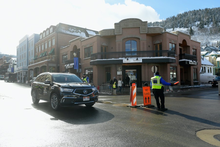 Acura MDX is seen during the 2018 Sundance Film Festival