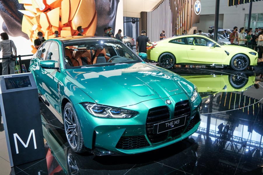 The BMW All-new M3 at the Beijing International Auto Show, Beijing, China