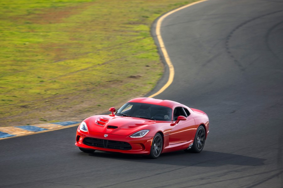 The Dodge Viper is a V10 manual transmission sports car.