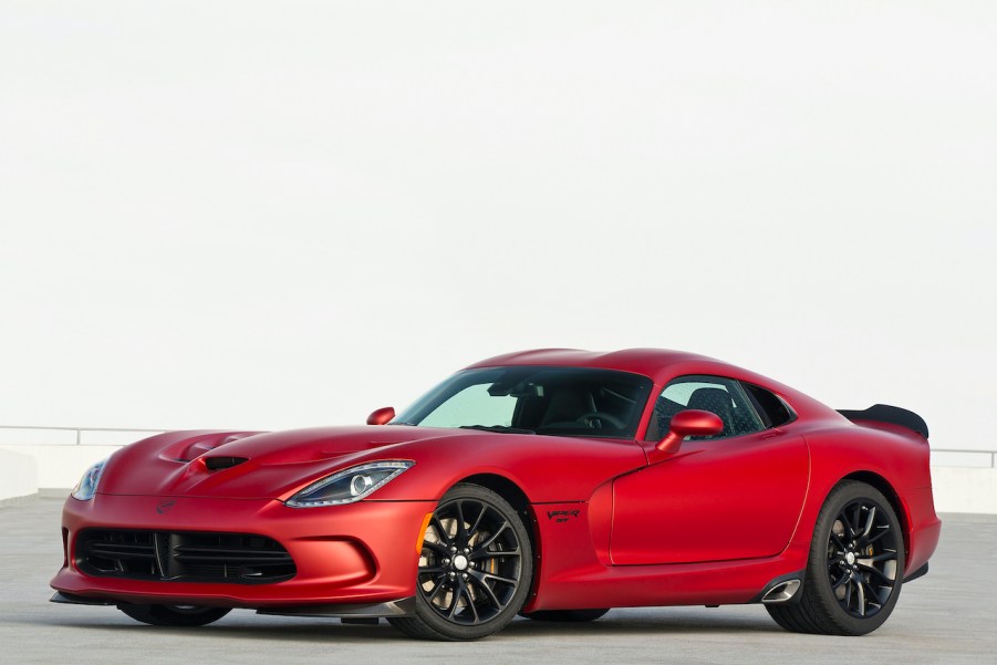 The Dodge Viper is a V10 manual transmission sports car.