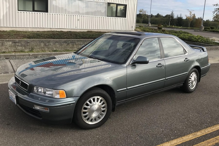 A green 1995 Acura Legend L