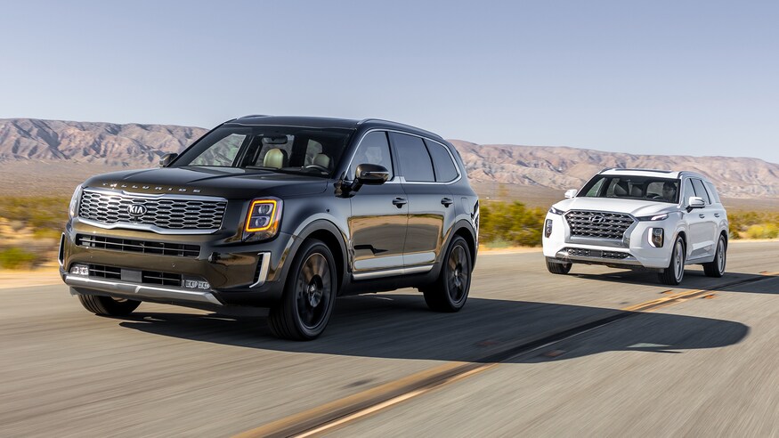 2020 Kia Telluride and 2020 Hyundai Palisade