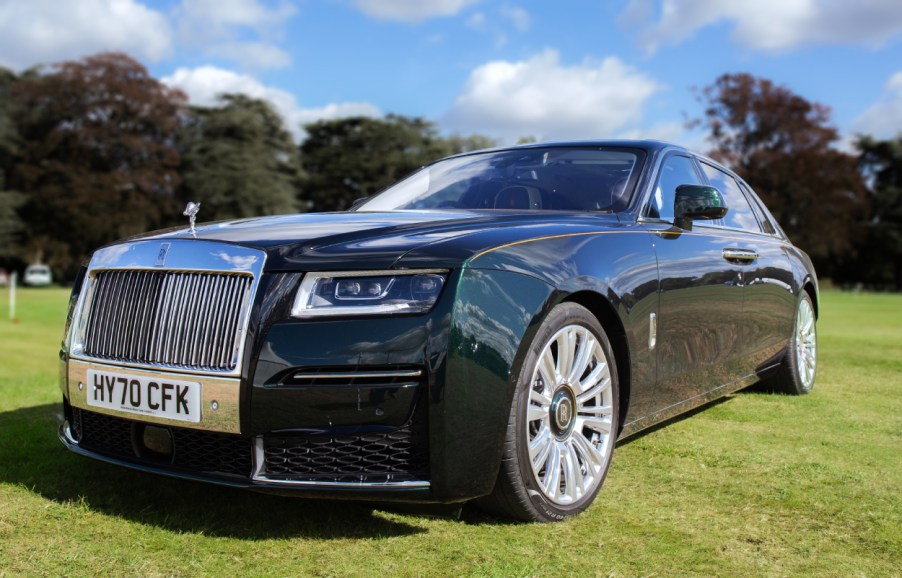 A Rolls-Royce Ghost on display