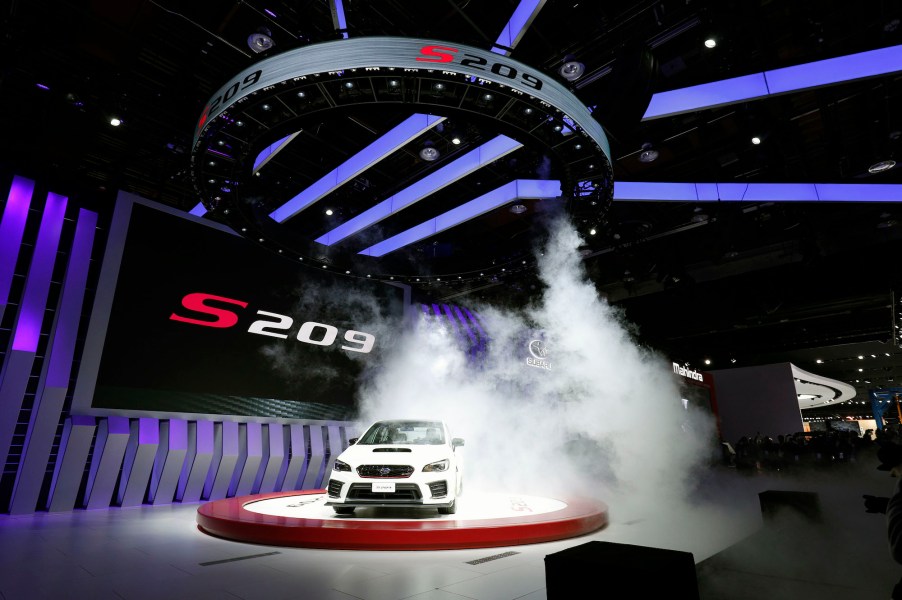 The Subaru WRX STI S209 is revealed at the 2019 North American International Auto Show during Media preview days