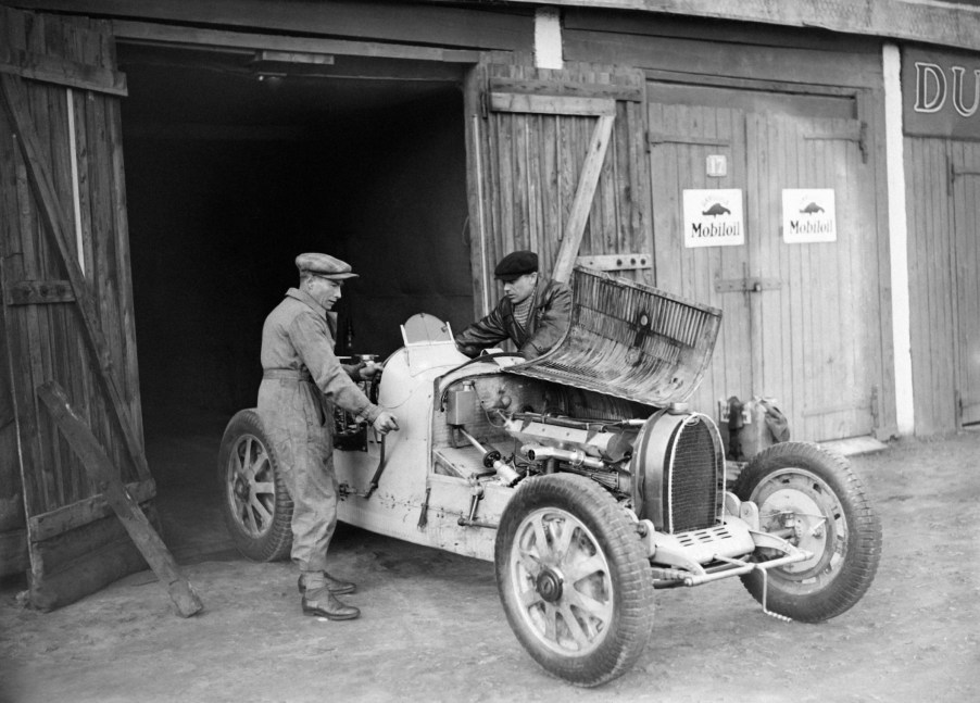 mechanic working on some car issues