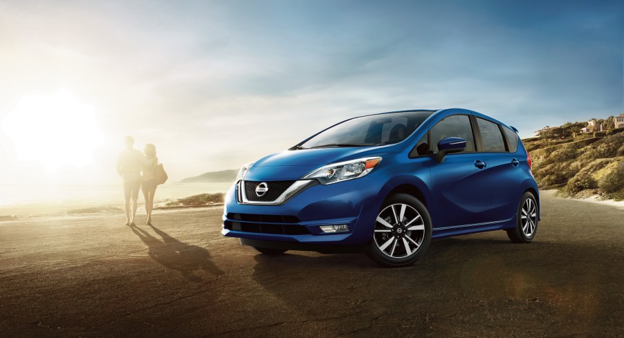 A 2019 Nissan Versa Note hatchback