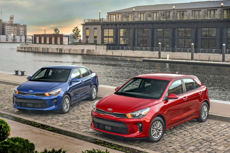 2020 Kia Rio sedan and Rio five-door