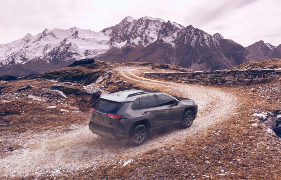 2021 Toyota RAV4 in the mountains