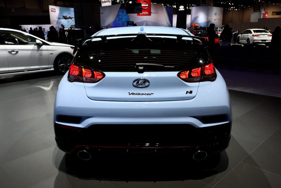 2018 Hyundai Veloster is on display at the 110th Annual Chicago Auto Show