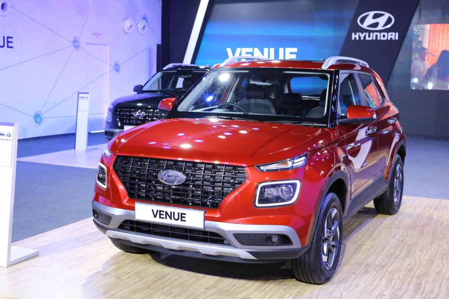 Hyundai Motor India Ltd. launched India’s first-ever fully connected SUV, Hyundai Venue at Andaz Hotel, Aerocity, on May 21, 2019, in New Delhi, lndia.