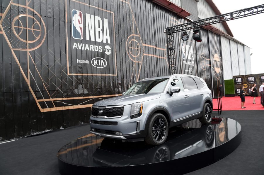 A Kia Telluride is seen during the 2019 NBA Awards presented by Kia on TNT