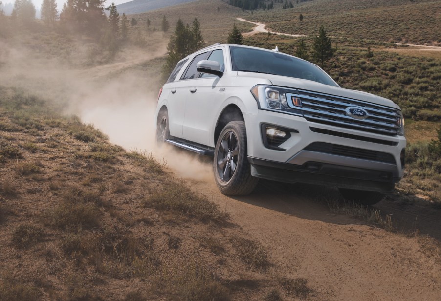 2021 Ford Expedition driving in the dirt